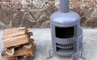Печка — буржуйка с газового баллона на дровах своими руками — чертежи и устройство