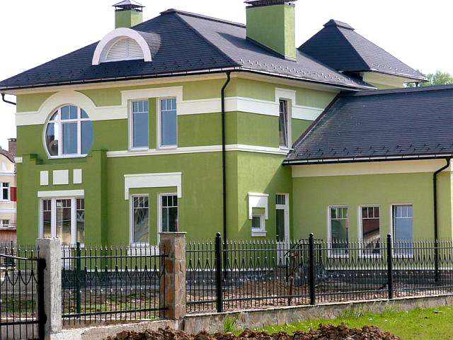 Образцы покраски фасадов домов фото